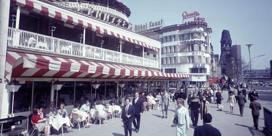 Herbert Maschke  Café Kranzler und Kaiser-Wilhelm-Gedächtniskirche, um 1963 © Cornelius Maschke und Morlind Tumler