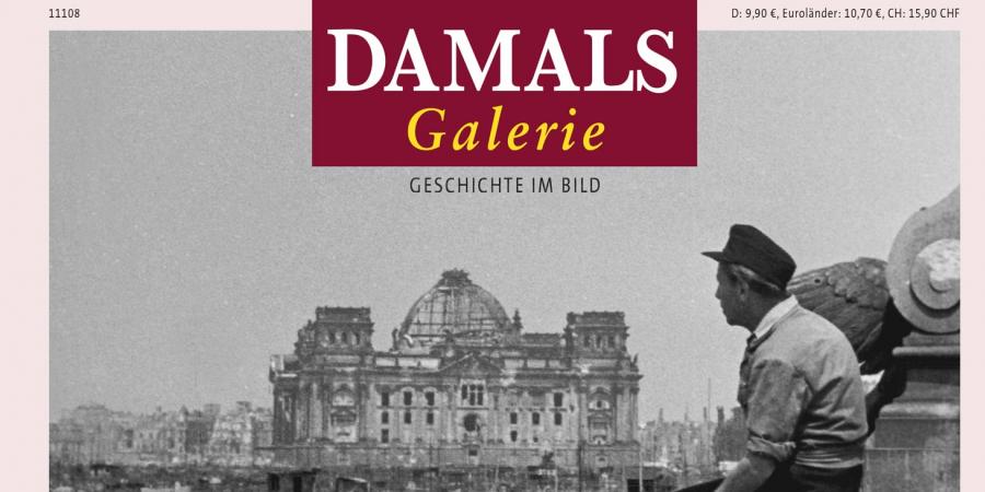 Ausschnitt vom Titelbild des Magazins mit Foto des kriegszerstörten Reichstags