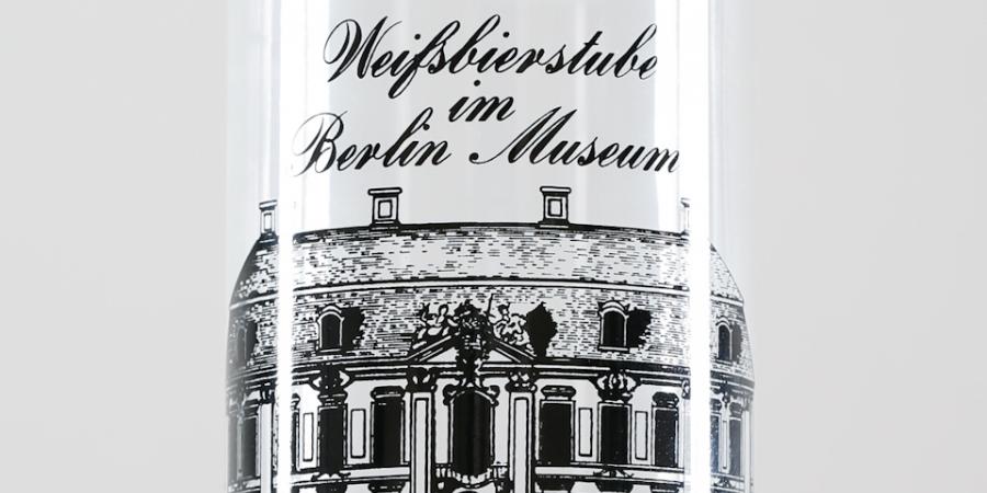 Trinkglas Weißbierstube im Berlin Museum © Stadtmuseum Berlin | Foto: Michael Setzpfandt