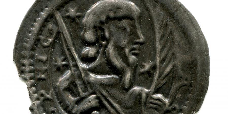 Brakteat, Jaxa Fürst von Köpenick, zwischen 1150 und 1160 © Stadtmuseum Berlin