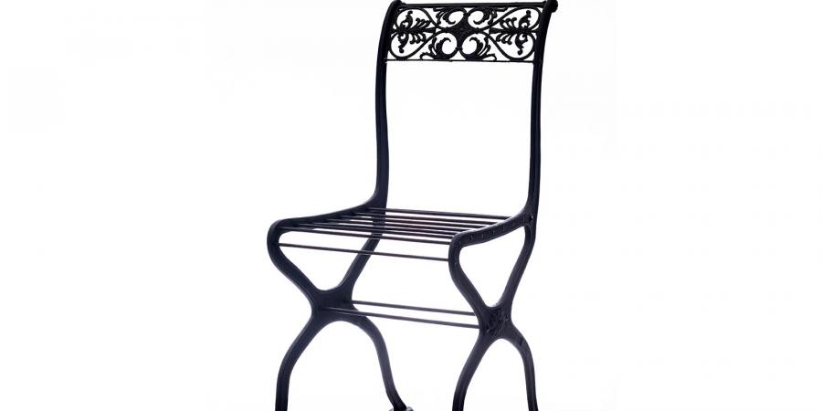 Schinkel-Stuhl aus Gusseisen, um 1840