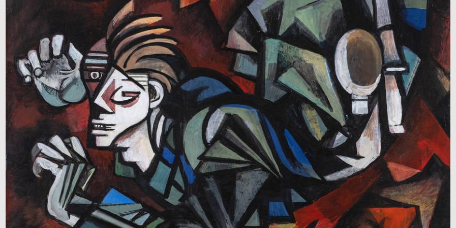 Jeanne Mammen: Sterbender Krieger
