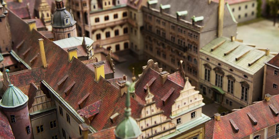 Das Berliner Stadtschloss im Bauzustand der Renaissance als Modell Märkischen Museum