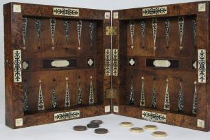 Backgammonspiel, Anfang 19. Jahrhundert