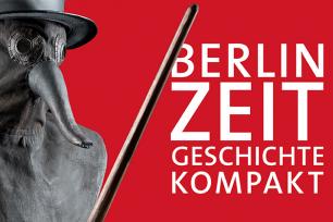 Pestarzt vor rotem Hintergrund BerlinZeit im Märkischen Museum