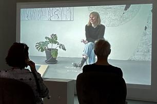 Videoinstallation in der alpha nova & galerie futura