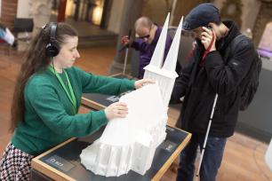 Tastmodell im Museum Nikolaikirche