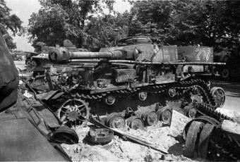 Panzer IV an der Sophie-Charlotten-Straße © Stadtmuseum Berlin | Foto: Cecil F.S. Newman