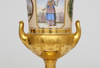 Prunk-Krater-Vase für Johann Joachim Bellermann, KPM Berlin, 1829 
