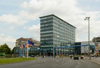 Ernst-Reuter-Platz und Hardenbergstraße von Westen | Jochen Wermann © Stadtmuseum Berlin