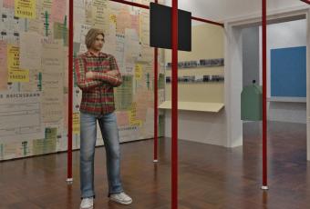 Visualisierung eines Themenraumes in der Ausstellung