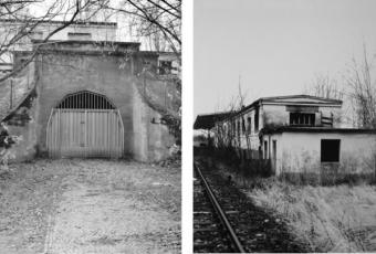 Bahnhofseingang und Bahnsteig Heiligensee, 1984