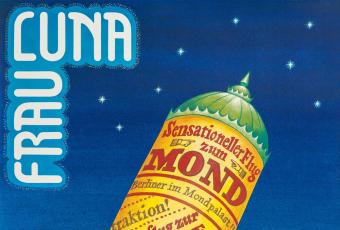 Plakat zur Inszenierung von „Frau Luna“ im Berliner Metropol-Theater, 1987 © Stadtmuseum Berlin | Reproduktion: Friedhelm Hoffmann