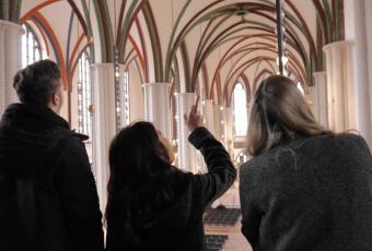 Blick von der Orgelempore in die Gewölbe der Nikolaikirche © Stadtmuseum Berlin | Foto: Mirjam Koring