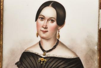 Bildnis der Caroline Friederike Luise Frese (1818-1859), Bildplatte mit Futteral, KGM © Stadtmuseum Berlin