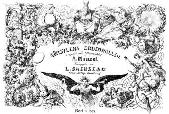 Titelblatt zu „Künstlers Erdenwallen“ © Stadtmuseum Berlin