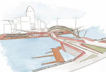 Entwurf für eine neue Waisenbrücke © Detlev Kerkow | Tom Walter