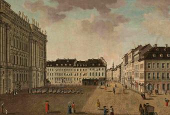 Schlossplatz mit Blick in die Königstraße, 1788 © Stadtmuseum Berlin |  Foto: Michael Setzpfandt