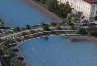 Siegerentwurf „Neue Waisenbrücke“