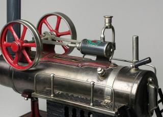 Dampfmaschine mit liegendem Kessel, um 1925 © Stadtmuseum Berlin