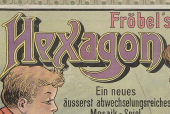 Fröbel´s Legespiel Hexagon (Mosaik-Spiel), 1920er Jahre © Stadtmuseum Berlin