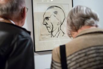 Joseph Goebbels, nach dem Leben gezeichnet | © Stadtmuseum Berlin | Foto: Sandra Weller