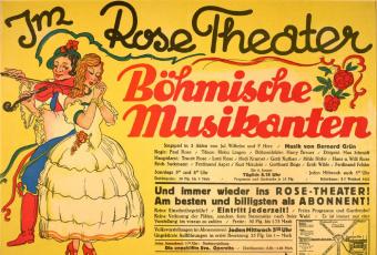 Plakat „Böhmische Musikanten“,1932