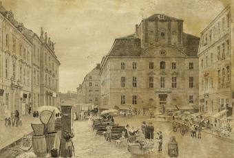 Der Köllnische Fischmarkt ( Cöllnisches Rathaus), 1829