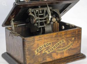 Edison Standard-Phonograph (Innenansicht)