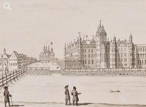 Das Berliner Schloss, Schlossplatz und Lange Brücke, 1690
