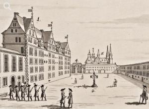 Vorhof des Berliner Schlosses, 1690