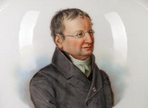 Portrait Julius Eduard Hitzigs auf einer Henkelvase der Königlichen Porzellan-Manufaktur (KPM)