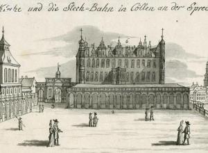 Der Schlossplatz in Berlin-Cölln, 1690