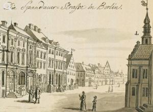 Die Spandauer Straße in Berlin, 1690