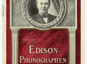 Werbeblatt „Edison Phonographen“