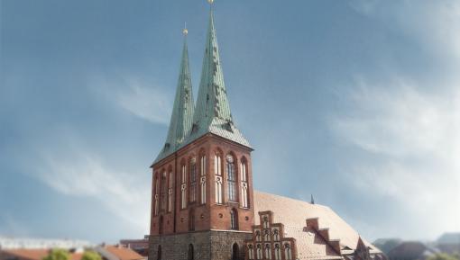 Außenansicht der Nikolaikirche 