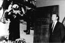Foto: Axel Springer in der israelischen Holocaust-Gedenkstätte Yad Vashem in Jerusalem, 7. November 1966 © Unternehmensarchiv Axel Springer AG