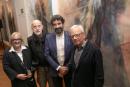 Dr. Martina Weinland, Künstler Klaus Vogelgesang, Paul Spies und Dominik Bartmann im Märkischen Museum