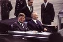 Kennedy mit Bundeskanzler Konrad Adenauer.